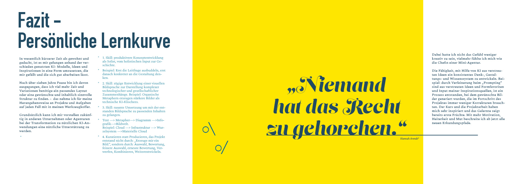 Doppelseite des Forschungsjournals
